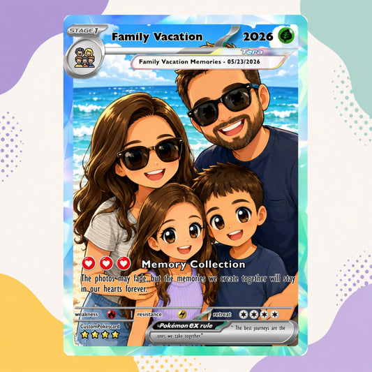 Best Dad Ever Custom Anime Card - Personalized Father's Day Gift from Kids- CPC 6.1