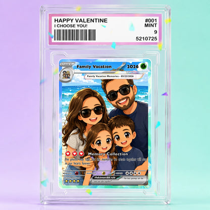Best Dad Ever Custom Anime Card - Personalized Father's Day Gift from Kids- CPC 6.1