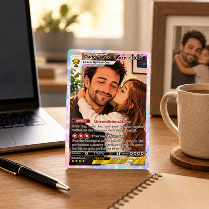 Best Dad Ever Custom Anime Card - Personalized Father's Day Gift from Kids- CPC 3.1